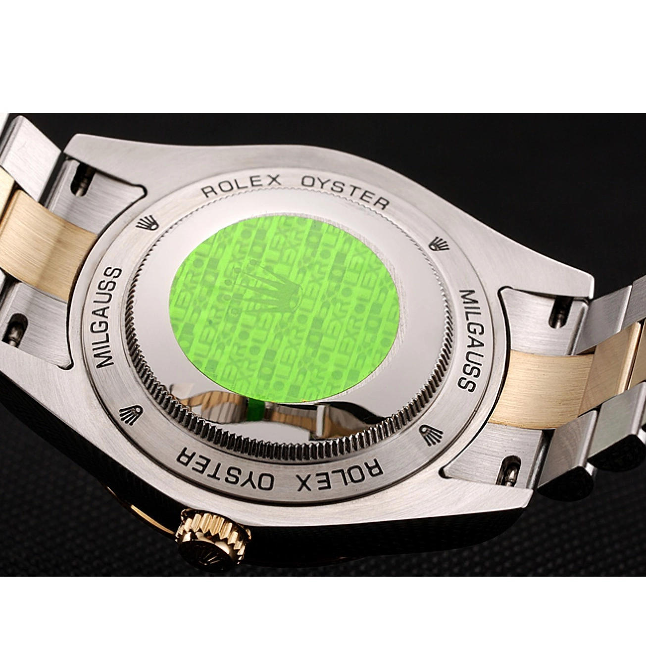 Aaa replica watch Case Stainless Day-Date 1453974 Bracelet Diamond Champagne Rolex Swiss Steel Dial Gold Two Tone 0727